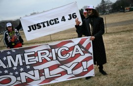 A rally promoted by right-wing activists on the fifth anniversary of the January 6 riots in Washington