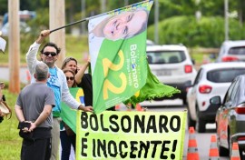 Supporters of former Brazilian president Jair Bolsonaro insist he is an innocent man
