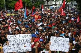 Supporters of Nicolas Maduro rallied in Caracas, demanding his release