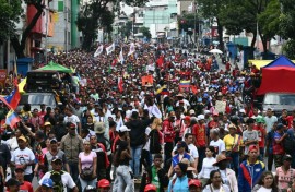 Relatives of prisoners waited in front of El Rodeo jail in Caracas