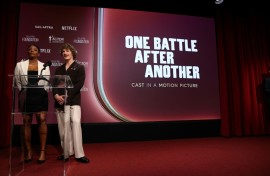 (L/R) US actress Janelle James and US actor Connor Storrie announced the nominations for the Screen Actors Guild's Actor Awards, with 'One Battle After Another' leading the charge with seven