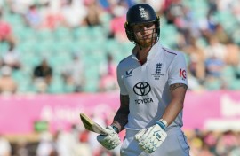 Ben Stokes walks back to the pavilion after his dismissal on day four of the fifth Ashes Test