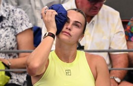 Aryna Sabalenka in Brisbane on Thursday