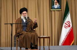The protests are a major challenge to Khamenei, 86