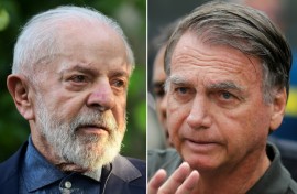 Brazil's left-wing President Luiz Inacio Lula da Silva (left) has vetoed legislation dramatically reducing the prison sentence of his far-right nemesis Jair Bolsonaro (right)