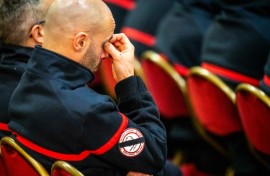 Many first responders attended the ceremonies