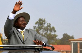 President Yoweri Museveni, pictured here in 2011, has ruled Uganda for four decades