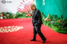 UN Secretary-General Antonio Guterres was giving his last annual speech setting out priorities for the year ahead