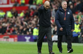 Pep Guardiola's Manchester City were well beaten 2-0 by rivals Manchester United