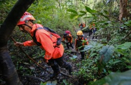 The small plane was carrying three Indonesian government workers and seven crew members when it crashed in the country's east