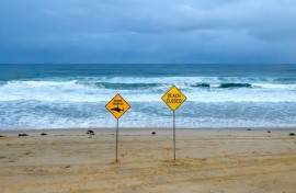 Authorities warned surfers and swimmers to stay out of the water after a spate of shark attacks in Australia's state of New South Wales.
