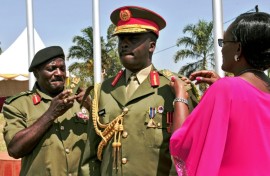 General Muhoozi Kainerugaba, 51, has made no secret of his desire to succeed his father President Yoweri Museveni, who won re-election last week