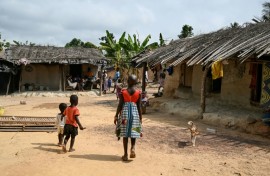 A view of Betykro, a settlement of cocoa producers