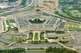 An aerial view of the Pentagon