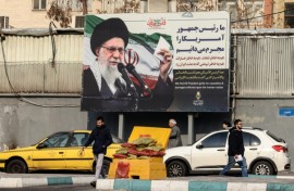 Billboards featuring Ayatollah Ali Khamenei denouncing the US have appeared in Tehran