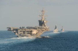 A US aircraft carrier has deployed to the Middle East