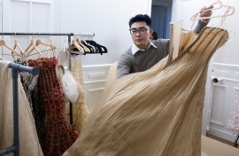 Phan Huy is the youngest and first-ever Vietnamese designer to feature on the French capital's Haute Couture programme