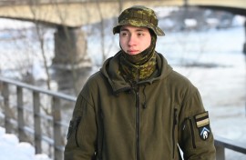 Jelisei Solovjov, a member of the Kaitseliit, a voluntary national defence organisation, knows where his loyalties lie