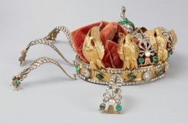 The crown of Empress Eugenie de Montijo was dropped during the heist at the Louvre
