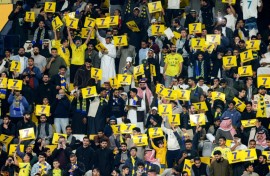Al Nassr fans showed their support for Cristiano Ronaldo