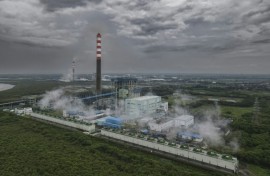 The Cirebon-1 coal power plant in Cirebon, West Java