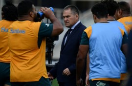 Dave Rennie pictured in 2022 while Wallabies boss