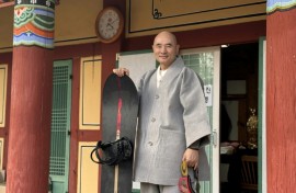 South Korean monk Venerable Hosan is 'over the moon' after three snowboarders who took part in his youth competition went on to win Olympic medals