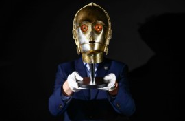 A Light-Up C-3PO Head from the 1980 movie 'Star Wars: The Empire Strikes Back' is one of the top lots that will go under the hammer