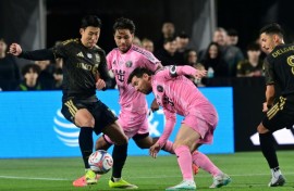 LAFC's South Korean forward Son Heung-min took on Inter Miami's Argentine great Lionel Messi