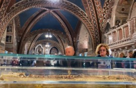 Pilgrims flock to Assisi as 800-year-old remains of Saint Francis go on display