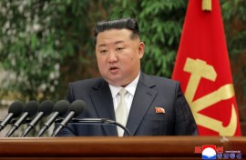 North Korean leader Kim Jong Un addresses a rare congress of the nation's ruling Workers' Party.
