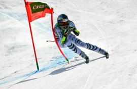 German youngster Emma Aicher is 96 points behind Sofia Goggia in the World Cup super-G standings