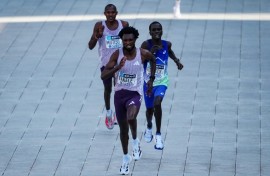 Ethiopia's Tadese Takele won the Tokyo Marathon on Sunday after a sprint finish