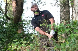 Jon Rahm in action on Sunday
