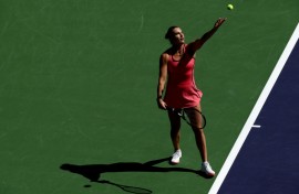 World number one Aryna Sabalenka is through to the quarter-finals at Indian Wells after a victory over Naomi Osaka