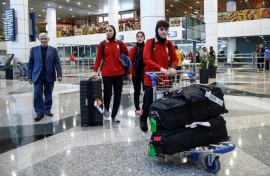 The members of Iran's women's football team who did not claim asylum in Australia arrived at the Kuala Lumpur International Airport on March 11, 2026