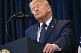 Democratic party leaders denounced Trump in February for posting a video online depicting Barack and Michelle Obama as monkeys