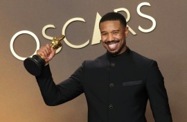 Michael B. Jordan took home the best actor statuette for his dual roles in 'Sinners'
