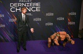 Ryan Gosling stars in the film as a teacher-turned-astronaut who awakes on a spaceship with a mission to save Earth from a sun-dimming phenomenon