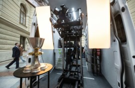 The Archa III robot can also scan artifacts inside museums or outdoors