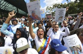 In Caracas, supporters of ousted Venezuelan president Nicolas Maduro have rallied for his release