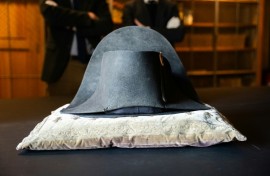 Napoleon is believed to have ordered between 60 and 80 such hats, an expert said