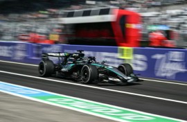 Mercedes' George Russell was fastest in the first practice for the Japanese Grand Prix