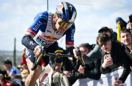 Double Olympic champion Remco Evenepoel finished third on his Tour of Flanders debut