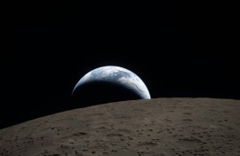 The Artemis 'Earthset' image showed our home planet dropping below the Moon