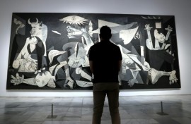 Pablo Picasso's 'Guernica' depicts the horrors of a 1937 bombing during the Spanish Civil War