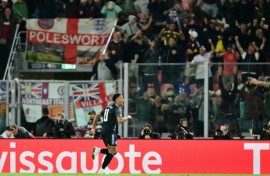 Ollie Watkins scored Aston Villa's second goal at Bologna