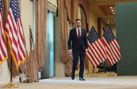 Vice President JD Vance arrived for a news conference in Islamabad where he announced Iran and the US had failed to reach an agreement to end the war in the Middle East