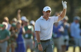 Rory McIlroy set a Masters 36-hole record with a six-stroke lead at Augusta National