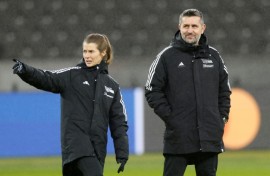 Marie-Louise Eta (left) takes over at Union Berlin and becomes the first female manager of a men's side in a top-five European league